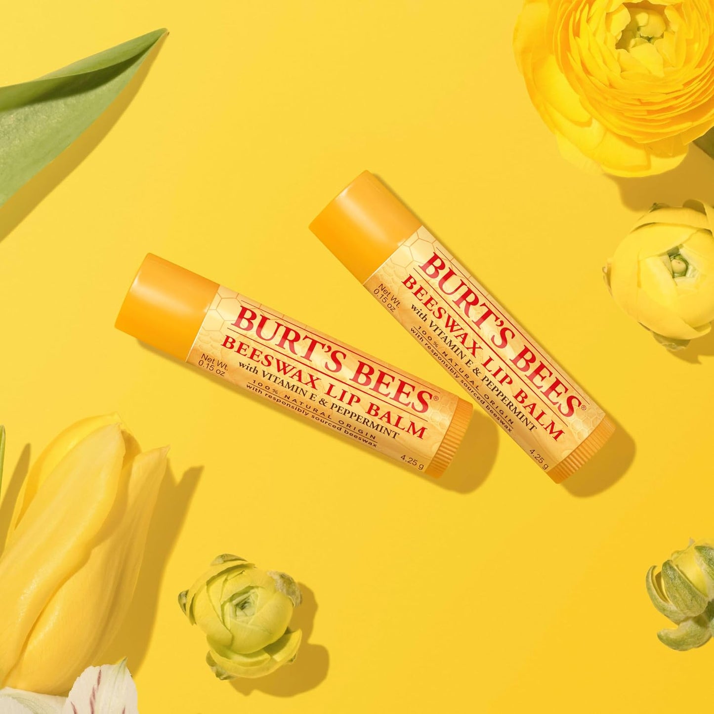 Burt's Bees Lip Balm, Pomegranate, 0.15 oz., 4 Tubes