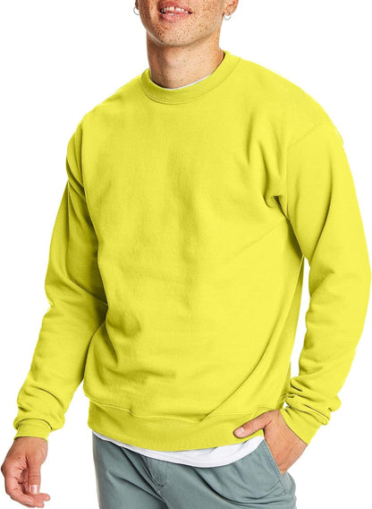 Hanes Men's Sweatshirt, EcoSmart Fleece Crewneck Sweatshirt, Big & Tall Available, 1 or 2-Pack