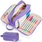 Sooez High Capacity Pencil Case, Soft Corduroy Pencil Pouch