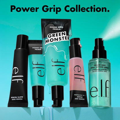 e.l.f. Power Grip Primer Mini, Gel-Based & Hydrating Face Primer for Smoothing Skin & Gripping Makeup, Moisturizing & Priming, Vegan & Cruelty-Free, Travel Size