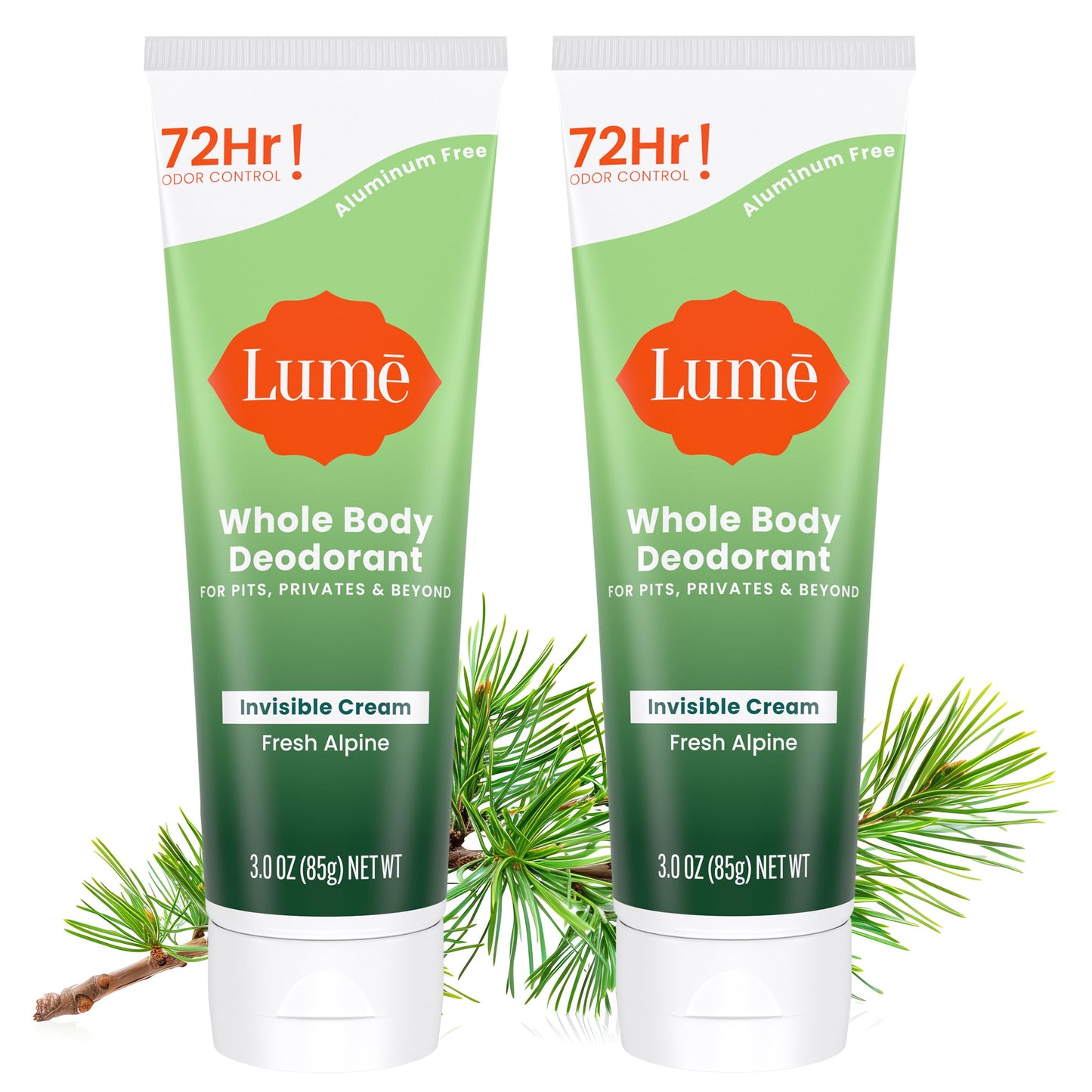Lume Whole Body Deodorant - Cream Tube - 3 oz (Clean Tangerine)