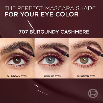 L'Oreal Paris Voluminous Panorama Chromatic Mascara, Volumizing and Lengthening Brown Mascara, Longwear, Smudge-Resistant and Washable, 705 Brown Leather