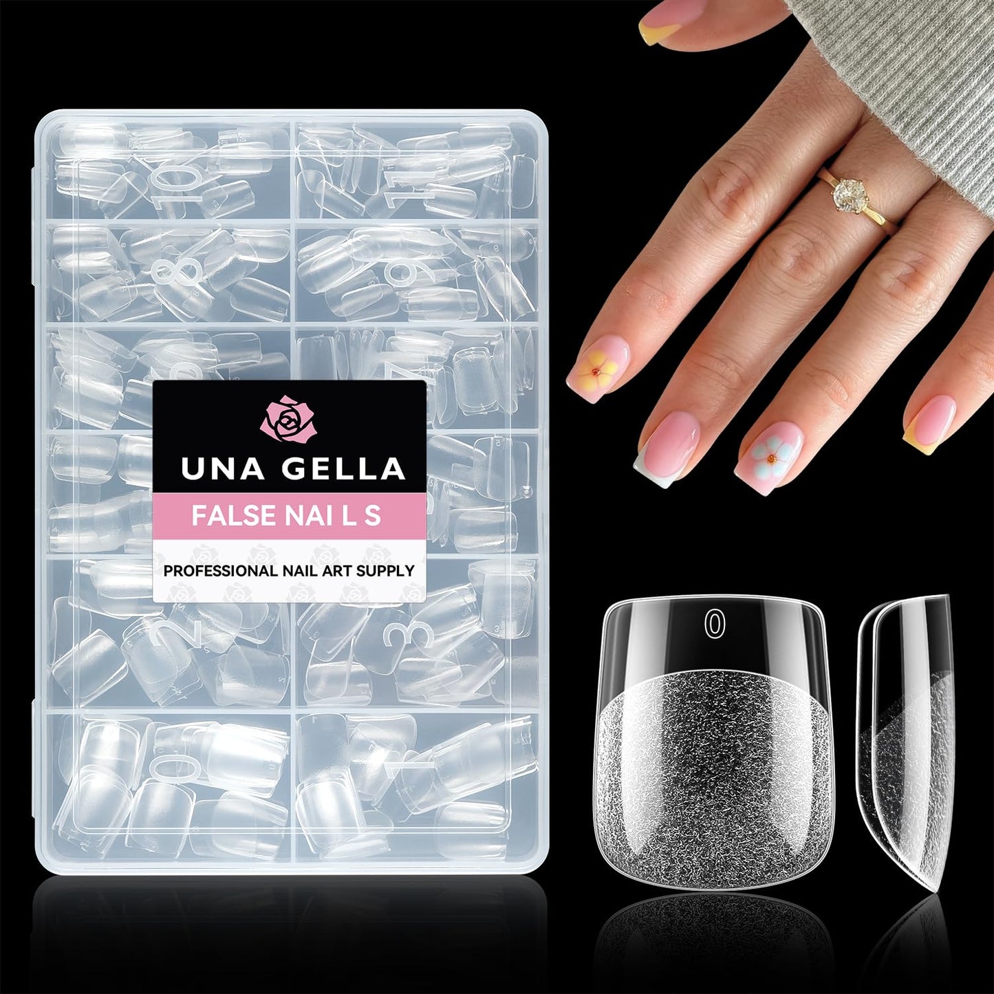 UNA GELLA 15g Nail Glue for Press On Nails with 20ml Nail Glue Remover Kit