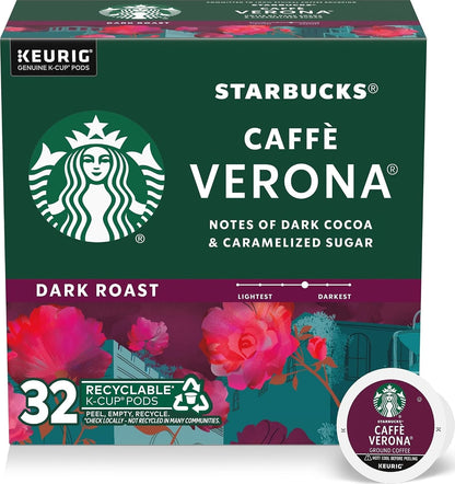 Starbucks K-Cup Coffee Pods, Dark Roast Hot or Iced Coffee, French Roast, 96 Keurig Pods