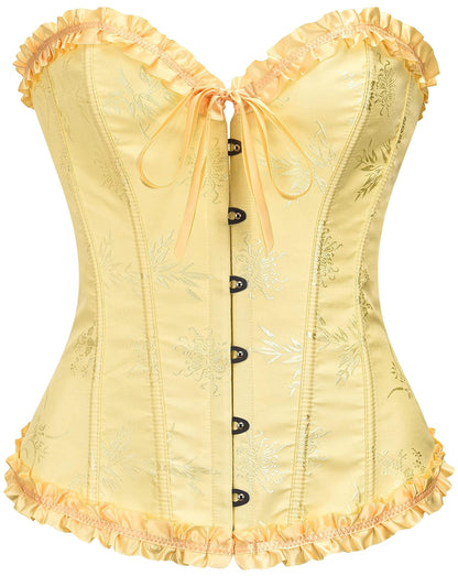 SZIVYSHI 14-Bone Overbust Corset Top