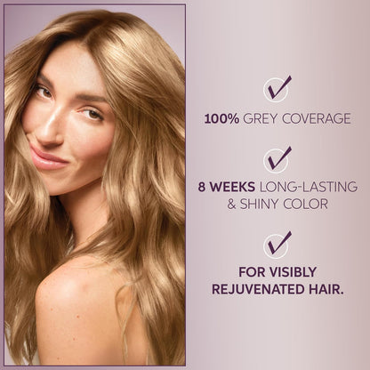 Wella Koleston Deluxe - 0% Ammonia, 100% Grey Coverage, with Hyaluronic Acid, Up to 8 weeks long-lasting & shinier* color – 7/0 Medium Blonde