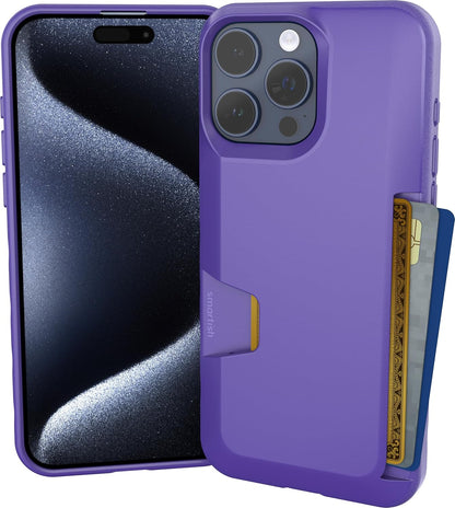 Smartish® iPhone 13 Wallet Case - Wallet Slayer Vol. 1 [Slim + Protective] Credit Card Holder - Drop Tested Hidden Credit Card Slot Cover for Apple iPhone 13 - Black Tie Affair