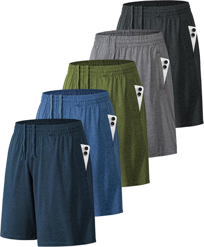 BALENNZ Mens Athletic Shorts with Pockets Quick Dry Workout Shorts Men