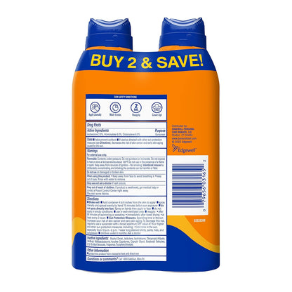 Banana Boat Sport SPF 50 Sunscreen Spray, 6 oz (2 Pack)