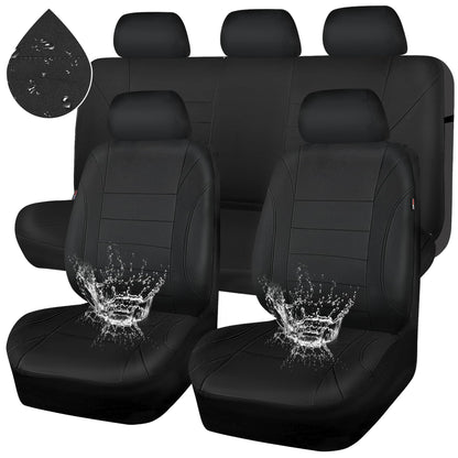 CAR PASS Waterproof Car Seat Covers Front Seats Only with 5mm Composite EVA, Neoprene Car Seat Cover with Separate Headrest Cover, Quick Setup Universal Fit for Car SUV Trucks,Airbag Compatible（Gray