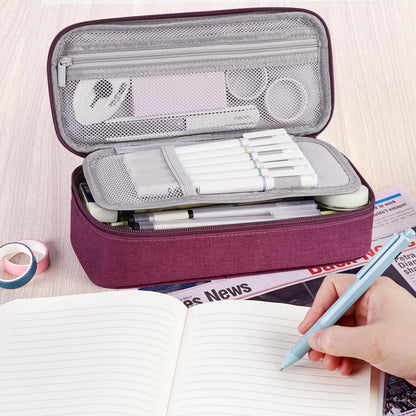 WEMATE Pencil Case, Large Storage Organizer, Makeup Bag, Teacher Must - have, Big Pencil Pouch, Marker Case for College