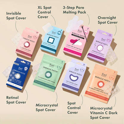 Rael Miracle Invisible Spot Cover Hydrocolloid Acne Pimple Patches (96 Ct)