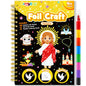 FUNNYB&G Foil Art Craft Kit for Kids, Sparkly Birthday Gift Toy for Boys