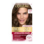 L'Oreal Paris Excellence Crème Permanent Hair Dye, Triple Care Hair Color with Hyaluronic Acid for 100% Gray Coverage, 4 Dark Brown, 1 Kit (Packaging May Vary)