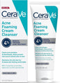 CeraVe Foaming Acne Cream Cleanser, Face Wash with 4% Benzoyl Peroxide, 5oz