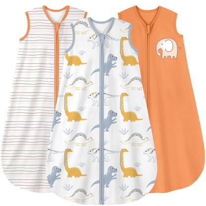 Yoofoss Baby Sleep Sack 0-6 Month 0.5TOG 100% Organic Cotton 2-Way Zipper