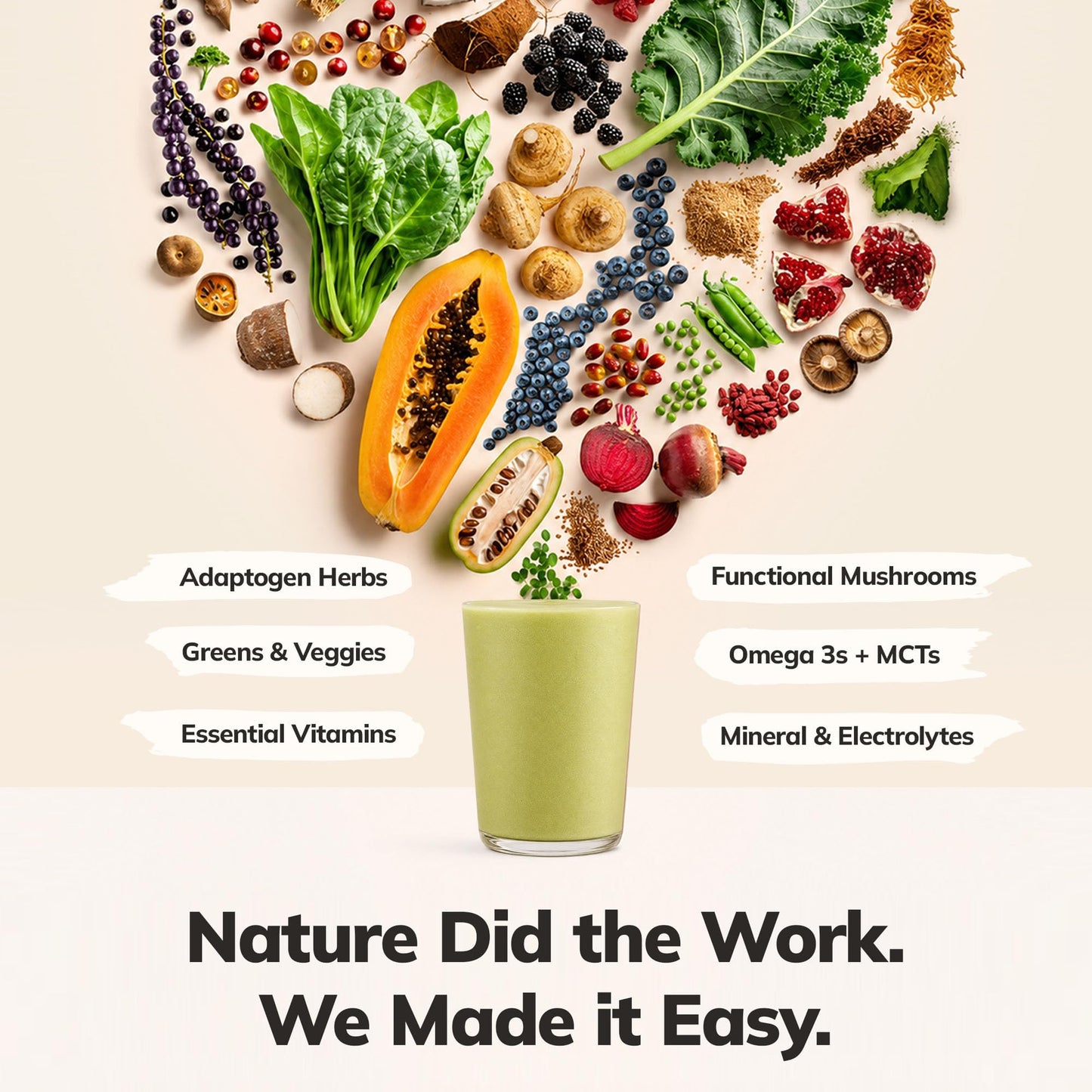 Ka’Chava Whole Body Meal Shake Chai 2 lb – Vegan Protein Powder with 85+ Superfoods & Greens – Plant-Based Meal Replacement with Probiotics & Digestive Enzymes – Gluten & Dairy Free (15 Servings)