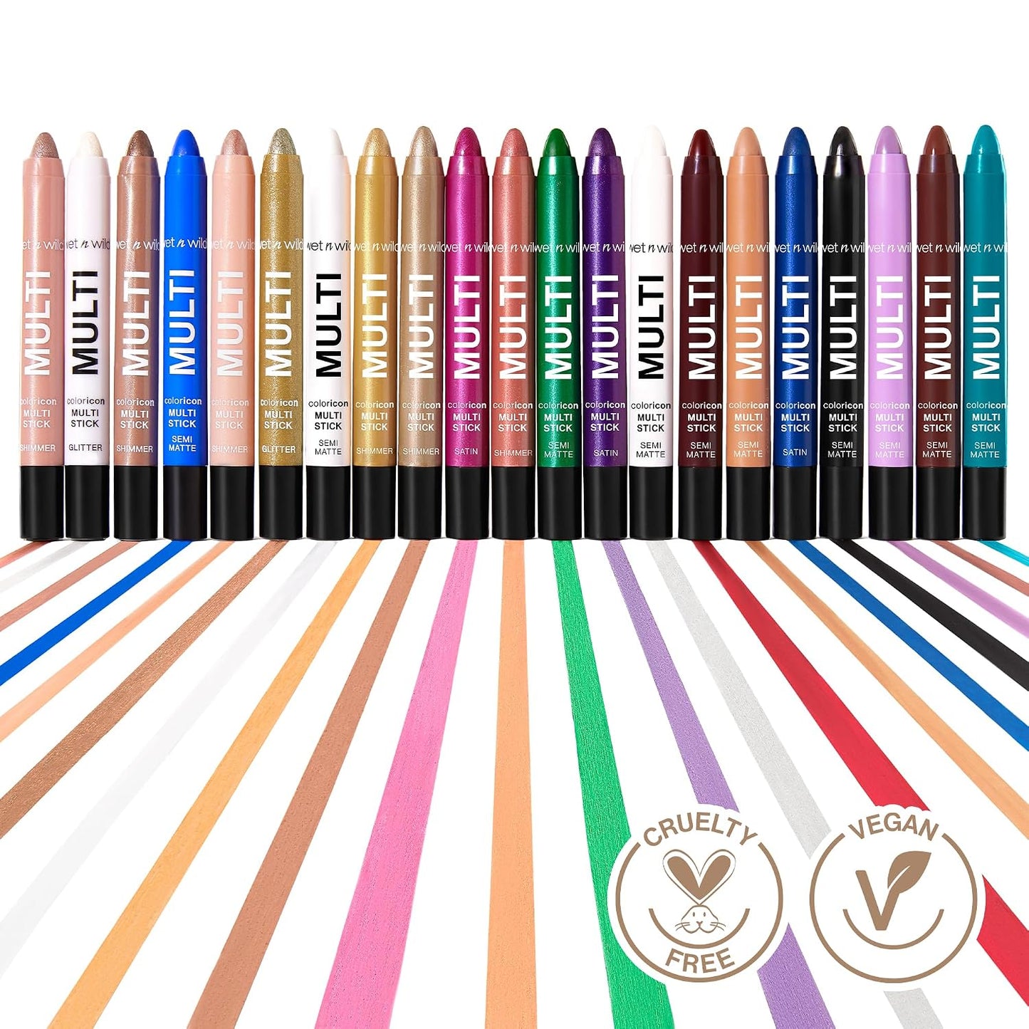 wet n wild Color Icon Cream Eyeliner Eyeshadow Multi-Stick, Moisturizing, Nourishing Velvety Cream-to-Powder Buildable & Blendable Formula, Cruelty-Free & Vegan - Brown Sugar