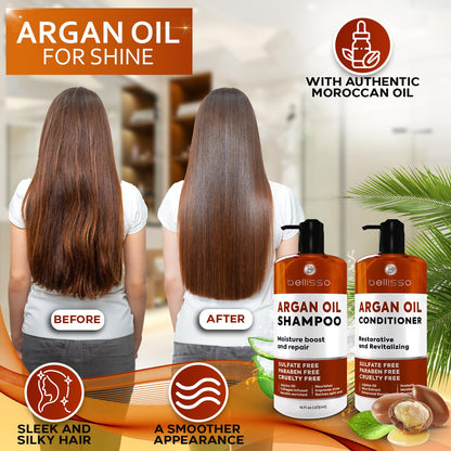 Caffeine Shampoo and Conditioner Set - Volumizing Products for Women and Men - Thickening, Volume Boosting Formula for Thinning and Fine Hair - Sulfate Free, No Parabens - Hydrating, Salon Grade
