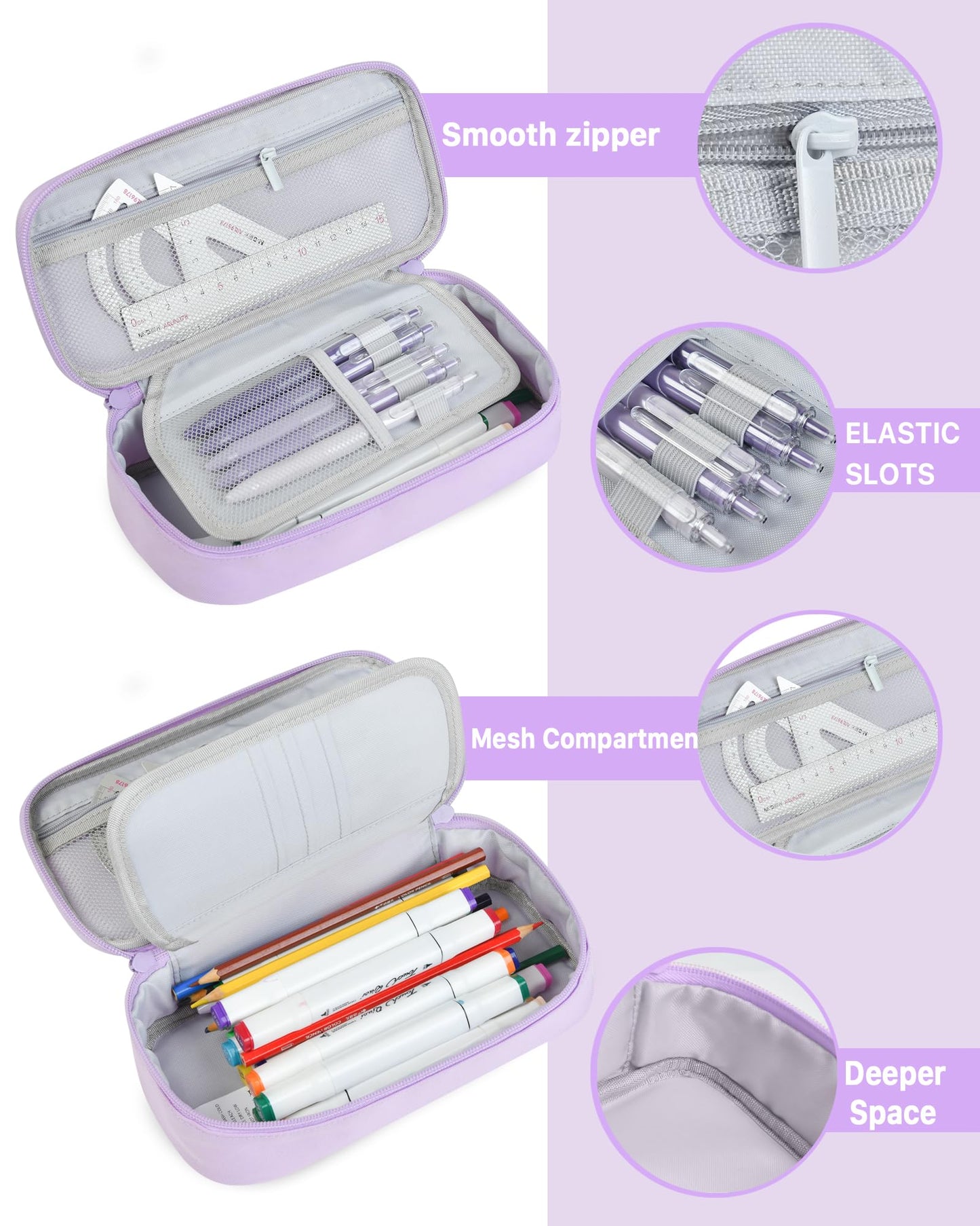 YOKUMA Pencil Case Big Capacity Pencil Pouch Bag Box for Girls Boys Gift