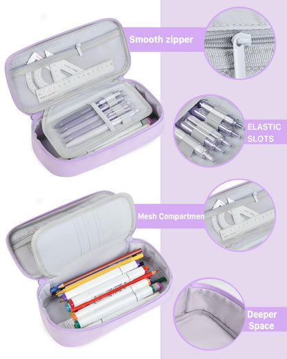 YOKUMA Pencil Case Big Capacity Pencil Pouch Bag Box for Girls Boys Gift