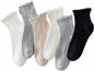 Hstyle 6 Pairs of Ruffle Socks Women, Cute Ruffle Ankle Socks