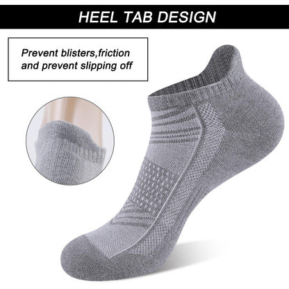 shnn 14 Pairs Mens/Womens Ankle Socks Breathable Casual Low Cut Short Socks for Men/Women with Heel Tab