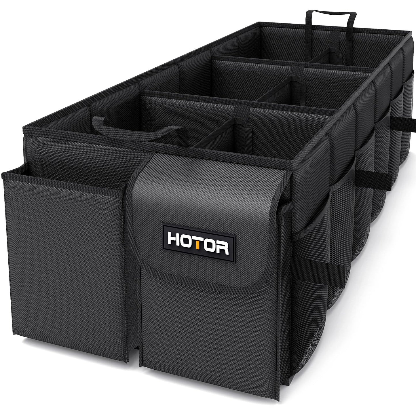 HOTOR Trunk Organizer - Foldable Car Organizer for SUVs & Sedans Storage