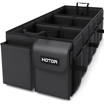 HOTOR Trunk Organizer - Foldable Car Organizer for SUVs & Sedans Storage