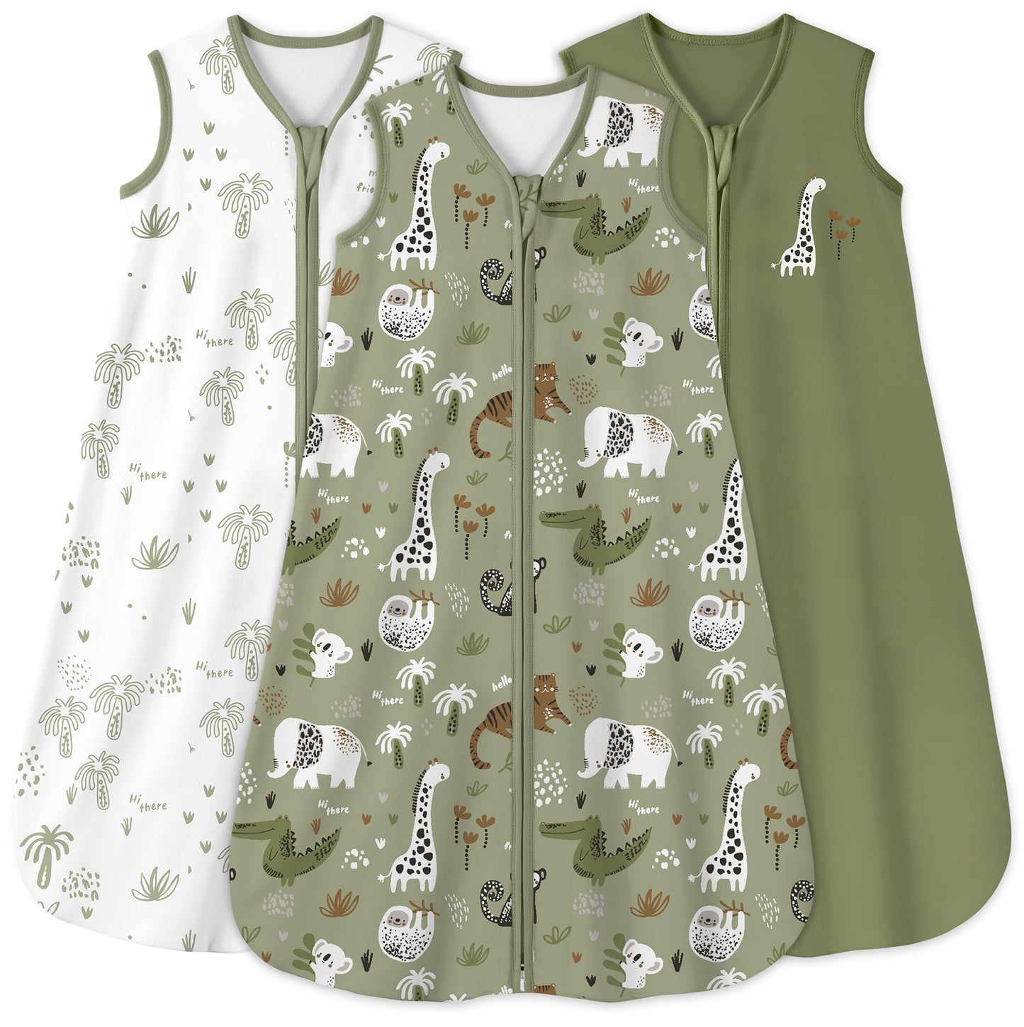 Yoofoss Baby Sleep Sack 0-6 Month 0.5TOG 100% Organic Cotton 2-Way Zipper