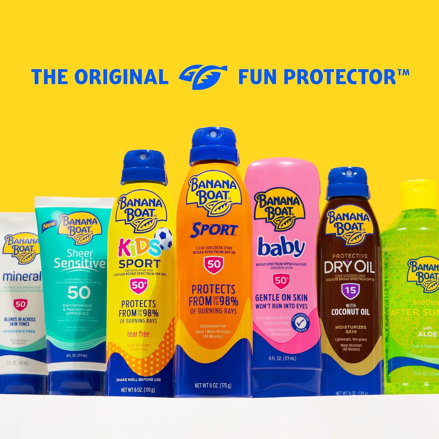 Banana Boat Sport SPF 50 Sunscreen Spray, 6 oz (2 Pack)