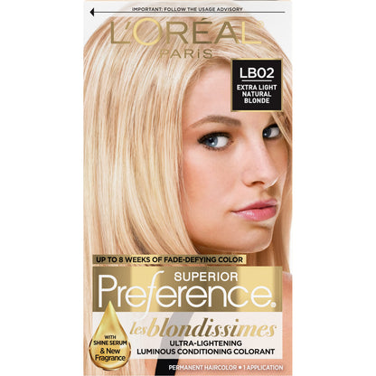 L'Oreal Paris Superior Preference Luminous Fade-Defying Permanent Hair Color, Hair Dye For Up to 9 Weeks of Radiance, Medium Brown 5, 1 Hair Dye Kit