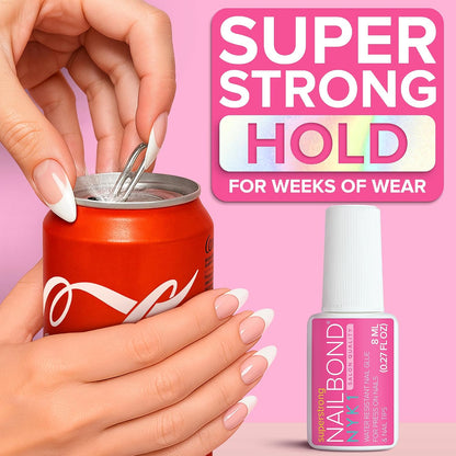 NYK1 Super Strong Nail Glue for Press On Nails, Nail Tips & Acrylics | 8ml