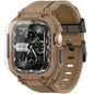 amBand Bands Compatible with Apple Watch 9/8/7/6/5/4 & SE 3/2/1 45mm/44mm Case for Men, M1 Sport Series Rugged Case Protective Cover for iWatch SE3/SE2/6/SE/5/4 44/45 mm Men Black