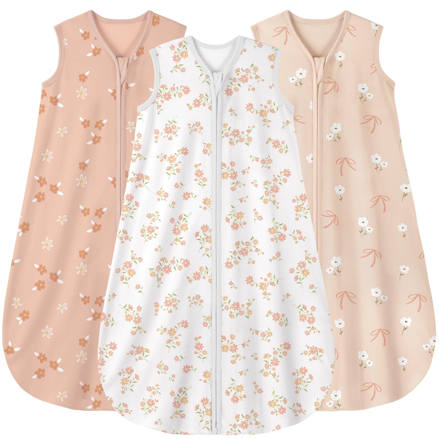 Yoofoss Baby Sleep Sack 0-6 Month 0.5TOG 100% Organic Cotton 2-Way Zipper