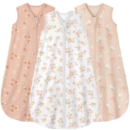 Yoofoss Baby Sleep Sack 0-6 Month 0.5TOG 100% Organic Cotton 2-Way Zipper