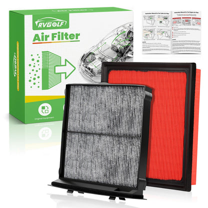 Engine+Cabin Air Filter Fit for 2014-2020 Rogue, 2017-2022 Rogue Sport