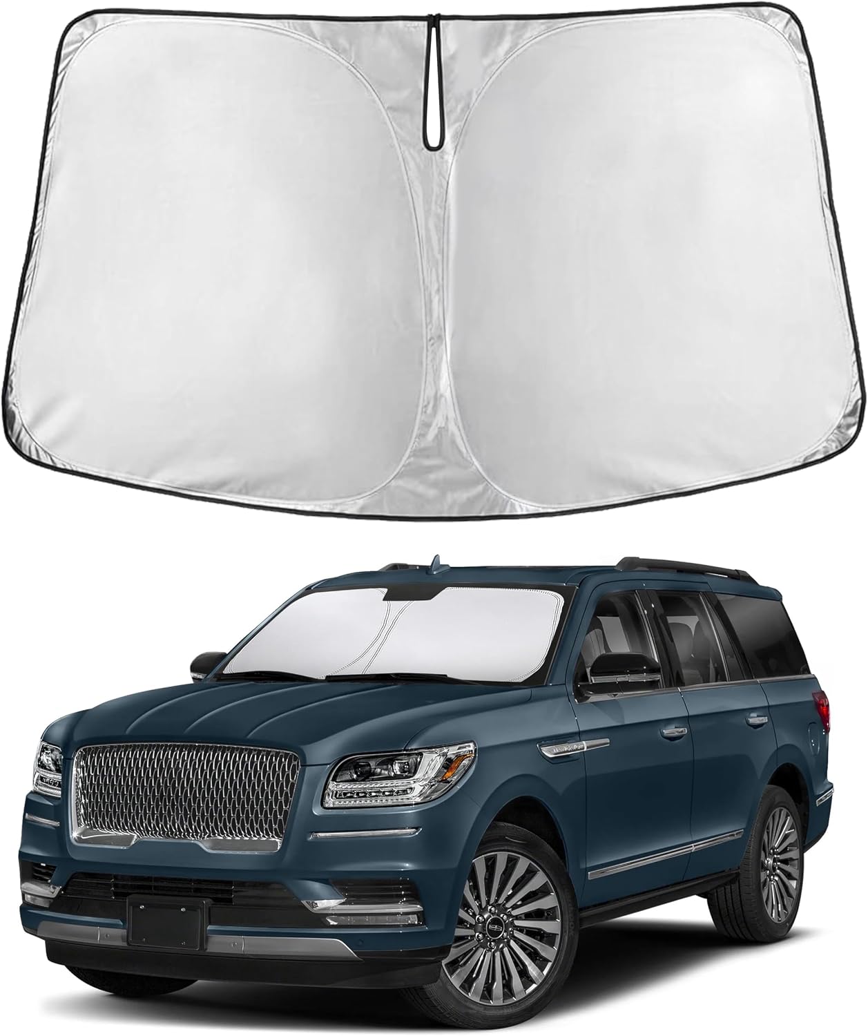 Econour Car Windshield Sun Shade, Front Window Sun Blocker for SUVs,Sedan