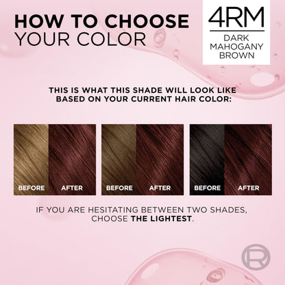 L'Oreal Paris Excellence Crème Permanent Hair Dye, Triple Care Hair Color with Hyaluronic Acid for 100% Gray Coverage, 4 Dark Brown, 1 Kit (Packaging May Vary)