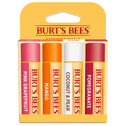 Burt's Bees Lip Balm, Pomegranate, 0.15 oz., 4 Tubes