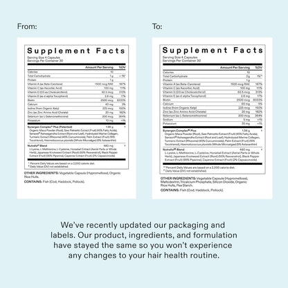 Nutrafol Women's Balance Hair Growth Supplements, Age 45+, 1-Month Bottle