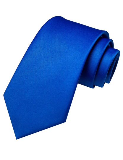 JEMYGINS Solid Color Tie Mens Necktie for Business and Wedding