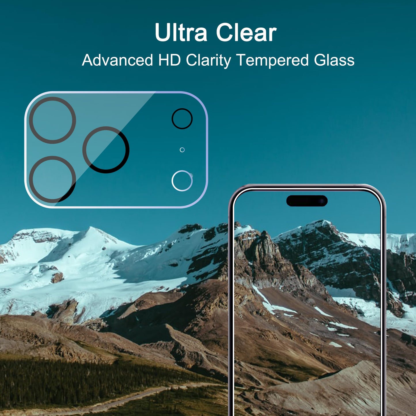 Ailun 3 Pack Camera Lens Protector for iPhone 17 Pro Max, Tempered Glass