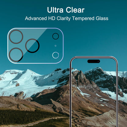 Ailun 3 Pack Camera Lens Protector for iPhone 17 Pro Max, Tempered Glass