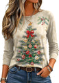 Zeagoo Women's Casual Shirts Long Sleeve Tops Crewneck Tshirts Fall Clothes