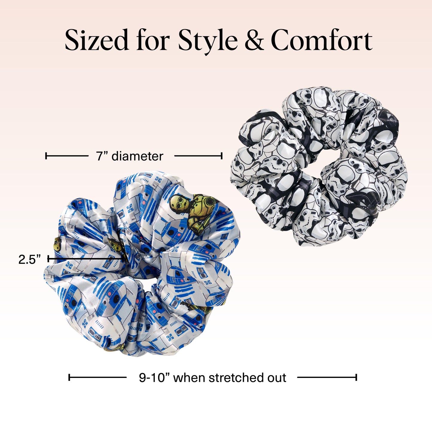 Kitsch Ultra-Petite Satin Scrunchies for Women - Eucalyptus, 6pcs