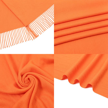 RIIQIICHY Women's Fringe Shawl Wrap Pashmina Scarf for Wedding Evening