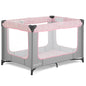 Dream On Me Zodiak Portable Playard, Compact for Travel, Carry Bag, Gray & Pink