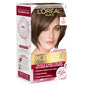 L'Oreal Paris Excellence Crème Permanent Hair Dye, Triple Care Hair Color with Hyaluronic Acid for 100% Gray Coverage, 4 Dark Brown, 1 Kit (Packaging May Vary)