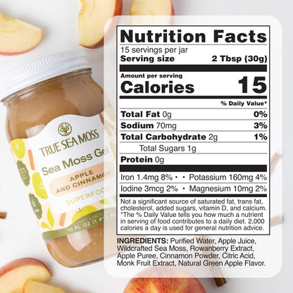 TrueSeaMoss Sea Moss Gel – Made in USA – Wildcrafted Seamoss, Fruits & Jarred Vegetables – Mango, Pack of 3 (Labels may Vary)